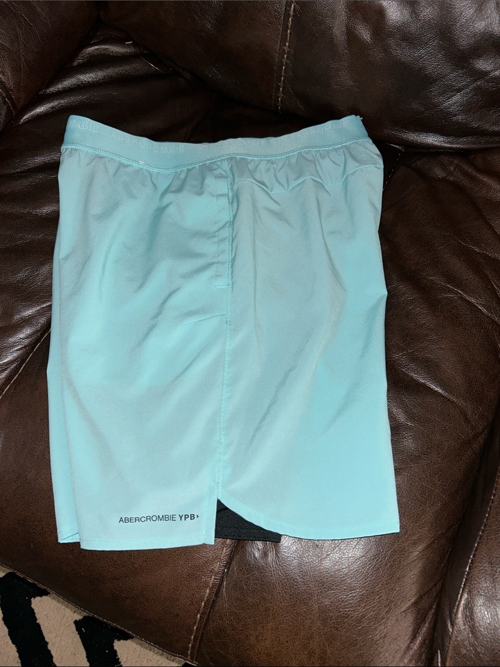 Abercrombie Kids 15/16 Light Aqua Athletic Boys Shorts